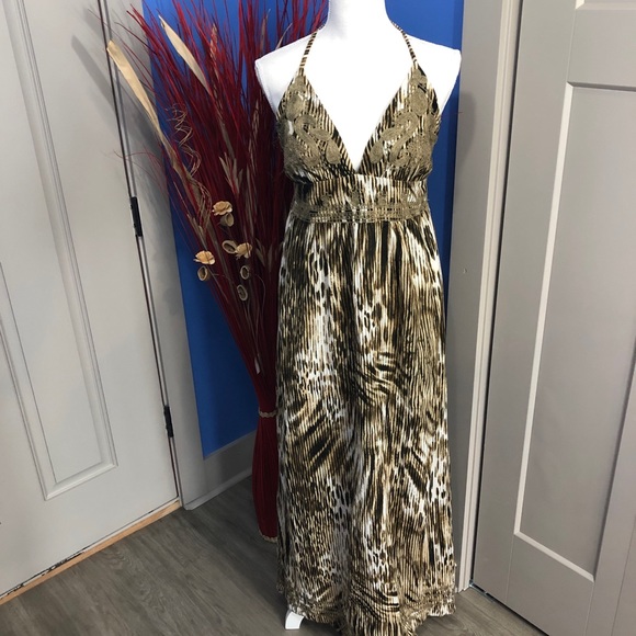 Lucky Brand Dresses & Skirts - Lucky Brand Animal Print Maxi Dress